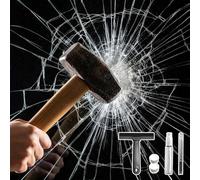 DARUITE Vinilos para Cristales, Película De Seguridad Transparente E Irrompible De 4 Mil, Adhesivo De Seguridad Vinilo Ventana Antirroturas para Ventanas De Hogar, Tienda Y Oficina (44.3 x 200 cm)