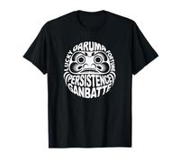 Daruma Ganbatte Fortune Anime japonés Otaku Word Souvenir Camiseta