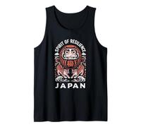 Daruma Tiger Japan Spirit of Resilience - Recuerdo japonés Camiseta sin Mangas