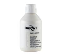 Darwi DA2300250010C - Botella de tinta de dibujo transparente y brillante, para niños, color blanco, 250 ml, color blanco