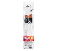 Darwi For You DF1905150K06C - Set de 5 Pinceaux Acrylique moyens