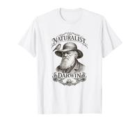 Darwin El Naturalista Retrato Pinzón Barco Ciencia Camiseta