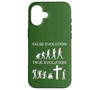 Darwin Evolución Vs Creación Bíblica Debate Meme Carcasa para iPhone 16