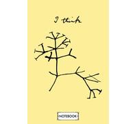 Darwin Tree Of Life Black Notebook: Lined College Ruled Paper, Diary, Planner, Matte Finish Cover, 6x9 120 Pages, Journal