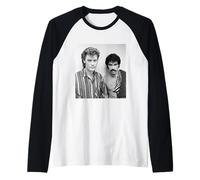 Daryl Hall & John Oates Maneater Pop Duo por Virginia Turbett Camiseta Manga Raglan