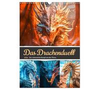 Das Drachenduell (Wandkalender 2026 DIN A3 hoch), CALVENDO Monatskalender: Der Kampf um den Thron ist ein Wettkampf, in dem die Drachen ihre Kräfte in Duellen unter Beweis stellen müssen.