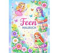 Das Feen-Malbuch für Kinder: 25 Feen zum Ausmalen | Großes Format 8,5" x 11" | Einseitige Seiten