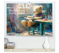 Das geheime Leben flauschiger Freunde (hochwertiger Premium Wandkalender 2026 DIN A2 quer), Kunstdruck in Hochglanz: Plüschtiere in Aktion