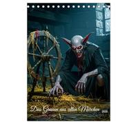 Das Grauen aus alten Märchen (Tischkalender 2026 DIN A5 hoch), CALVENDO Monatskalender: Ein Horror-Kalender mit realistisch gestalteten Märchenmonstern.