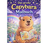 Das große Capybara Malbuch: 60 fantasievolle Capybara Ausmalbilder für kreative Auszeiten