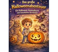 Das große Halloweenabenteuer: Ein Halloween Ausmalbuch mit Geschichte für Kinder (Nicos Abenteuer)