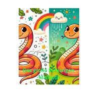 Das große Schlangen-Malbuch: Kreativer Malspaß für kleine Künstler