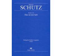 Das ist mir lieb - SSATB - SCORE