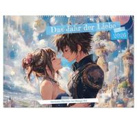 Das Jahr der Liebe: Verliebte Pärchen im Manga-Stil (Wandkalender 2026 DIN A2 quer), CALVENDO Monatskalender: Ein ganzes Jahr voller Romantik! ... alle, die Liebe und Manga vereinen möchten