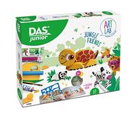 DAS Junior, Set creativo de pasta para modelar que endurece al aire, Art Lab Jungle Friends