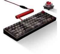 Das Keyboard DeltaForce 65 Cyber Camo Teclado mecánico - Interruptores intercambiables en caliente, teclas de sublimación PBT, montaje de junta de aluminio CNC, retroiluminación RGB - Teclado compacto