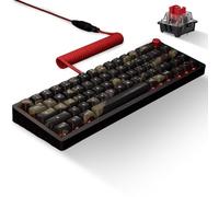 Das Keyboard DeltaForce 65 Urban Camo Teclado mecánico - Interruptores intercambiables en caliente, teclas de sublimación PBT, montaje de junta de aluminio CNC, retroiluminación RGB - Teclado compacto