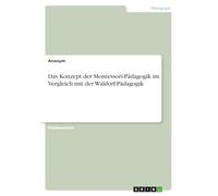 Das Konzept der Montessori-Pädagogik im Vergleich mit der Waldorf-Pädagogik