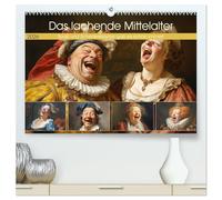 Das lachende Mittelalter. Spaß und Schenkelklopfer gab es schon immer! (hochwertiger Premium Wandkalender 2026 DIN A2 quer), Kunstdruck in Hochglanz: ... wird Geschichte zu einem Comedy-Spektakel!
