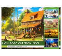 Das Leben auf dem Land (Wandkalender 2026 DIN A2 quer), CALVENDO Monatskalender: Die Vielfalt des Landelebens bietet einen Einblick in das Leben auf ... und zeigt verschieden Tier und Pflanzen.