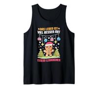 Das Leben ist Viel Besser Mit Einem Lebkuchen Navidad Camiseta sin Mangas