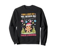 Das Leben ist Viel Besser Mit Einem Lebkuchen Navidad Sudadera