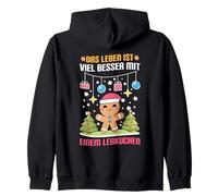 Das Leben ist Viel Besser Mit Einem Lebkuchen Navidad Sudadera con Capucha