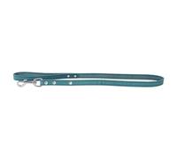 Das Lederband Correa Para Perros Weinheim Petrol De Cuero Real 110 Cm 12 Mm