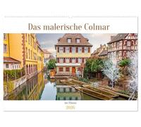 Das malerische Colmar im Elsass (Wandkalender 2026 DIN A2 quer), CALVENDO Monatskalender: Eine typisch elsässische Stadt in Frankreich.