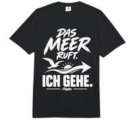 Das Meer Ruft Ich Gehe café de Gaviota del Norte de Alemania Comfort Colors Adult Heavyweight T-Shirt