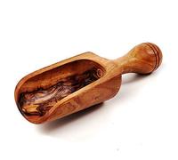 das Olivenholzbrett Cucharas Dosificación, Especias Cuchara de Madera de Olivo - 18cm