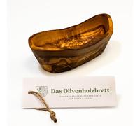 das Olivenholzbrett Olivenholz-Schale,Baguette Carcasa,Alargado en Corte Natural a partir de 20cm - 20cm