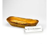 das Olivenholzbrett Olivenholz-Schale,Baguette Carcasa,Alargado en Corte Natural a partir de 20cm - Marrón, 30cm