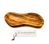das Olivenholzbrett Olivo Carcasa, Curvo en 8 Forma Aprox. 22CM - 22cm