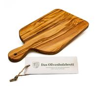 Das Olivenholzbrett, Tabla de Cortar Hierbas con Asa, Rectangular Con Esquinas Redondeadas - 30cm