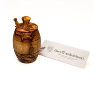 das Olivenholzbrett Tarro con Tapa de Madera de Olivo In e Miel - 12cm