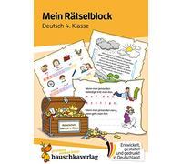 Das ratselbuch fur die grundschule - t684 - mein ratselblock deutsch 4. klasse - a5-ubungsblock: Rätsel für kluge Köpfe mit Lösungen - Förderung mit Freude: 684