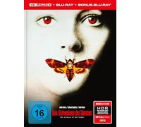 Das Schweigen der Lämmer - Limitiertes Mediabook - Cover A (4K Ultra HD+Blu-ray+Bonus-Blu-ray) [Blu-ray]