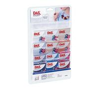 DAS Smart, Pasta para modelar que se endurece al horno, 12x28g, Set Warm & Cool, 12 unidades