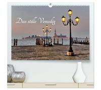 Das stille Venedig (hochwertiger Premium Wandkalender 2026 DIN A2 quer), Kunstdruck in Hochglanz: Venedig bei Nacht, wie es wenige kennen