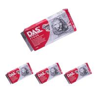 DAS Stone, Pasta para modelar que endurece al aire, 1kg, Efecto Piedra (Paquete de 4)