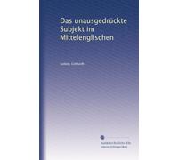 Das unausgedrückte Subjekt im Mittelenglischen