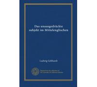 Das unausgedrückte subjekt im Mittelenglischen