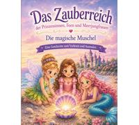 Das Zauberreich der Prinzessinnen, Feen und Meerjungfrauen - Die magische Muschel: Eine Geschichte zum Vorlesen und Ausmalen