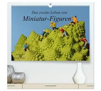 Das zweite Leben von Miniatur-Figuren (hochwertiger Premium Wandkalender 2026 DIN A2 quer), Kunstdruck in Hochglanz: Kleine Figuren erkunden Alltägliches