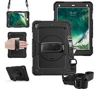 Dasaja Pantalla Protector Caso Cubrir con Hombro Correa para iPad 10.2 (2019/2020/2021), Negra
