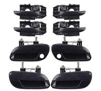 Dasbecan 8 manijas de puerta trasera delantera para el lado del chofer para interior del pasajero, compatibles con Hyundai Elantra 2001-2006, reemplaza # 83650-2D000 82650-2D000 82660-2D000