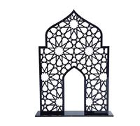 Dasbsug Adorno de mesa con forma de mezquita, acrílico, para vacaciones, familia, granja, centro de mesa, modelo en miniatura