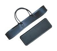 Dasbsug Bolso de hombro de piel sintética cosido permanente Handicraftsman tela inmune al agua, práctico almacenamiento, respuesta, ciudad, existencia, piel sintética, tejido creativo, Black