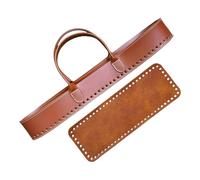 Dasbsug Bolso de hombro de piel sintética cosido permanente Handicraftsman tela inmune al agua, práctico almacenamiento, respuesta, ciudad, existencia, piel sintética, tejido creativo, Brown